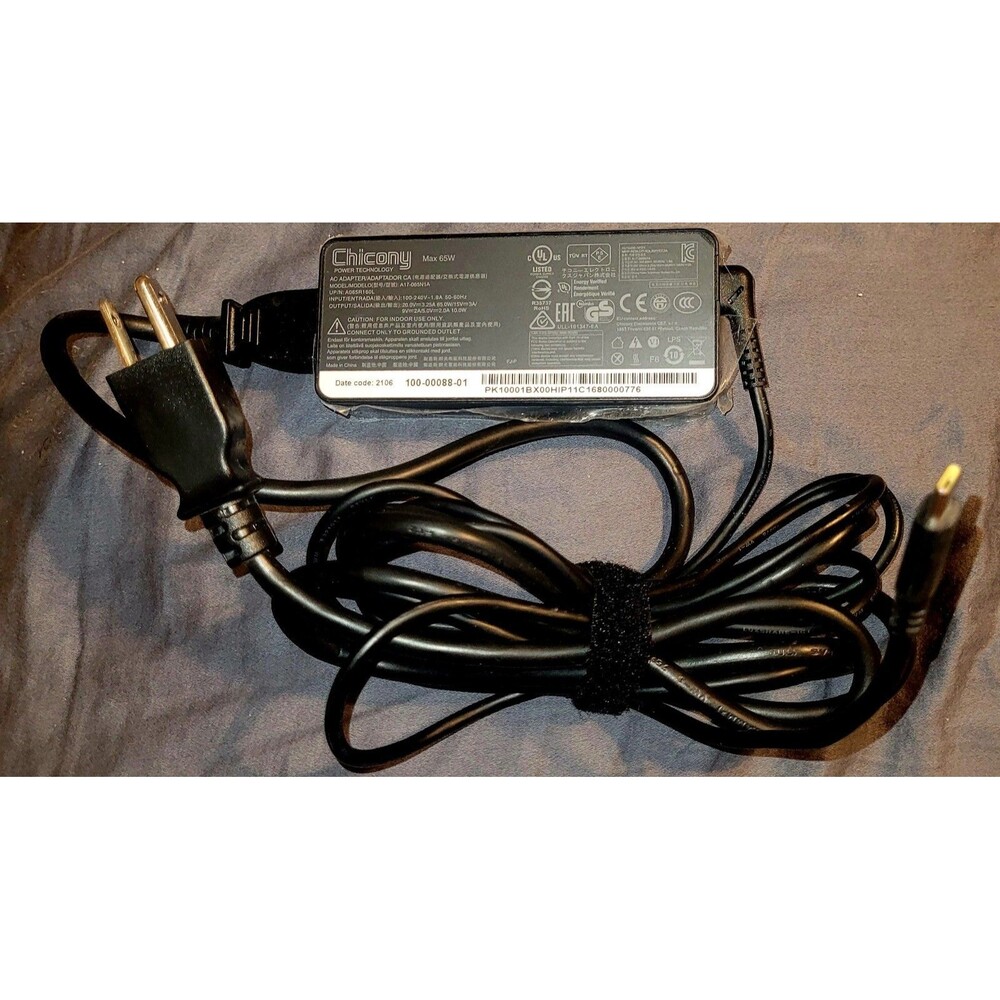 Original Chicony A17-065N1A A065R160L Charger AC Power Adapter 20V 3.25A USB-C